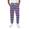 American Houndstooth Pattern Print Cotton Sweatpants