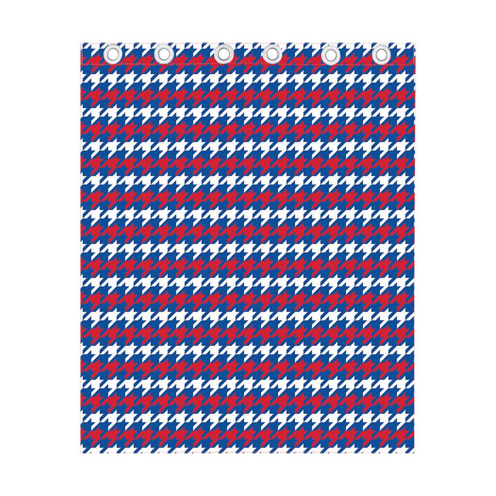 American Houndstooth Pattern Print Curtain