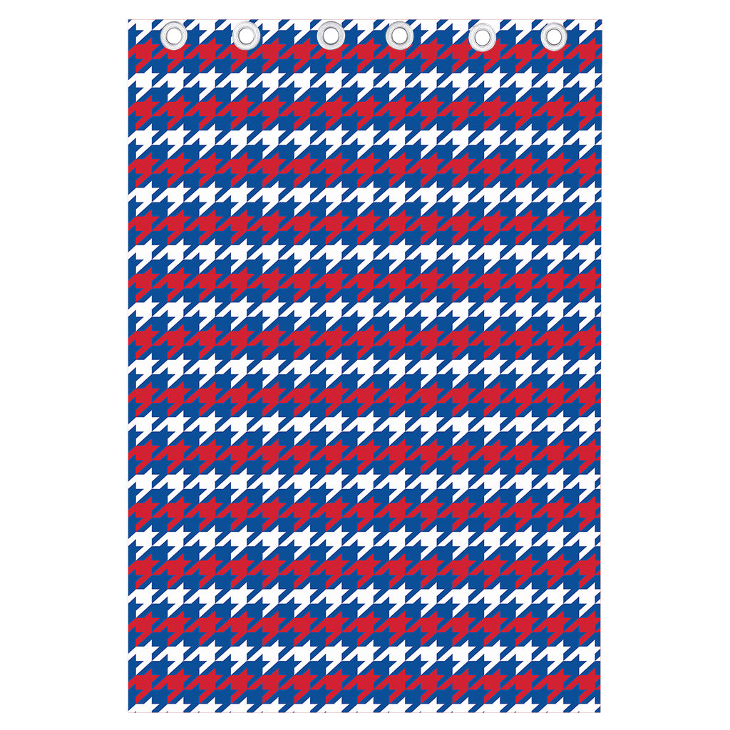 American Houndstooth Pattern Print Curtain