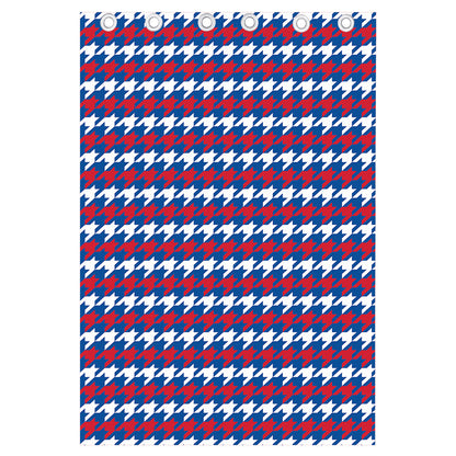 American Houndstooth Pattern Print Curtain
