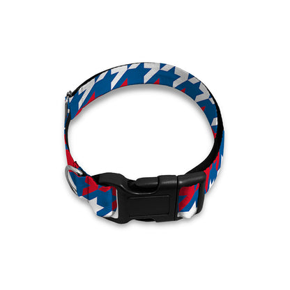 American Houndstooth Pattern Print Dog Collar