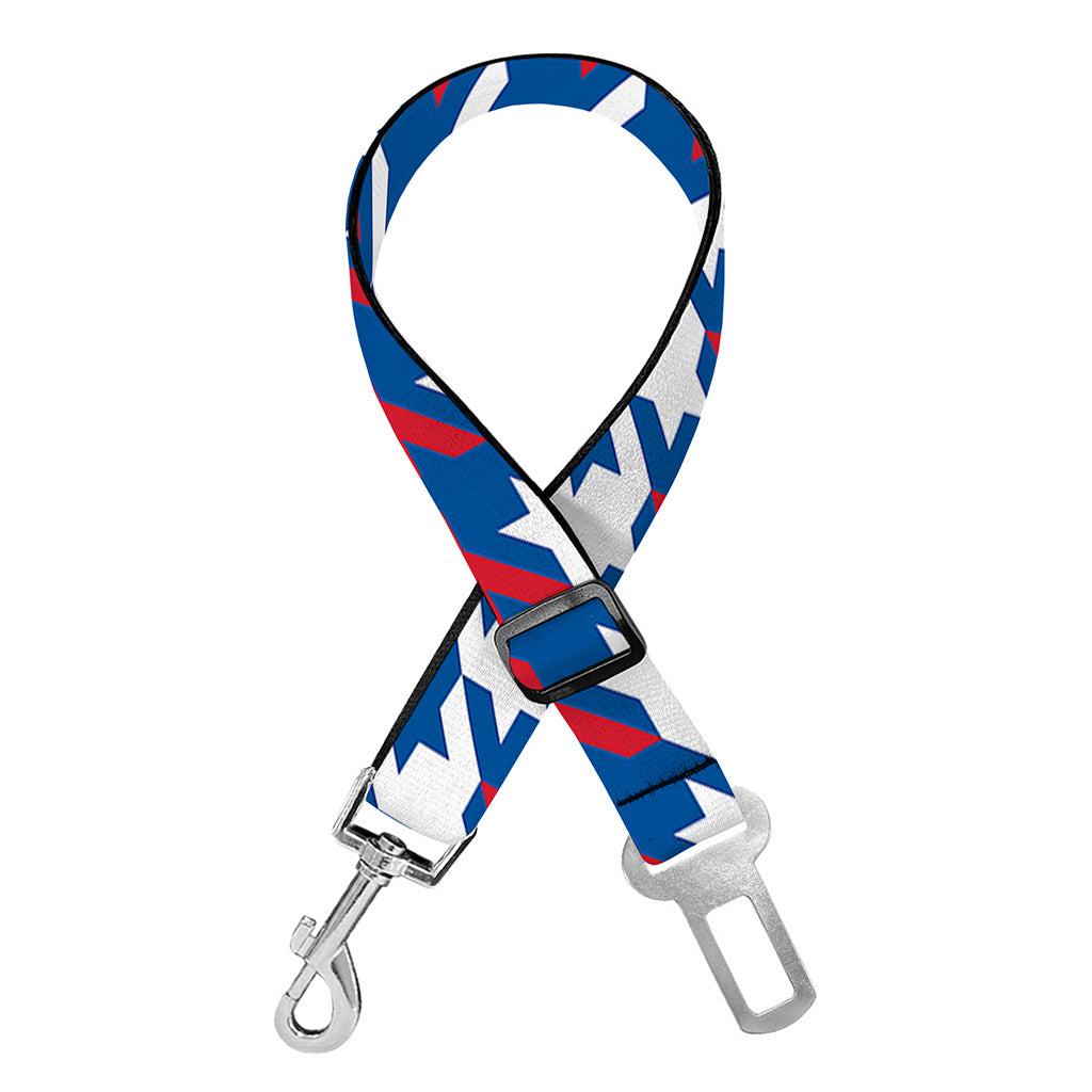 American Houndstooth Pattern Print Dog Seat Belt