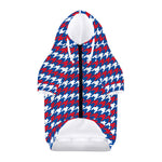 American Houndstooth Pattern Print Dog Zip Up Hoodie