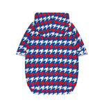 American Houndstooth Pattern Print Dog Zip Up Hoodie