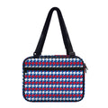 American Houndstooth Pattern Print Double Strap Bible Bag