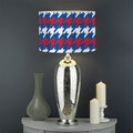 American Houndstooth Pattern Print Drum Lamp Shade