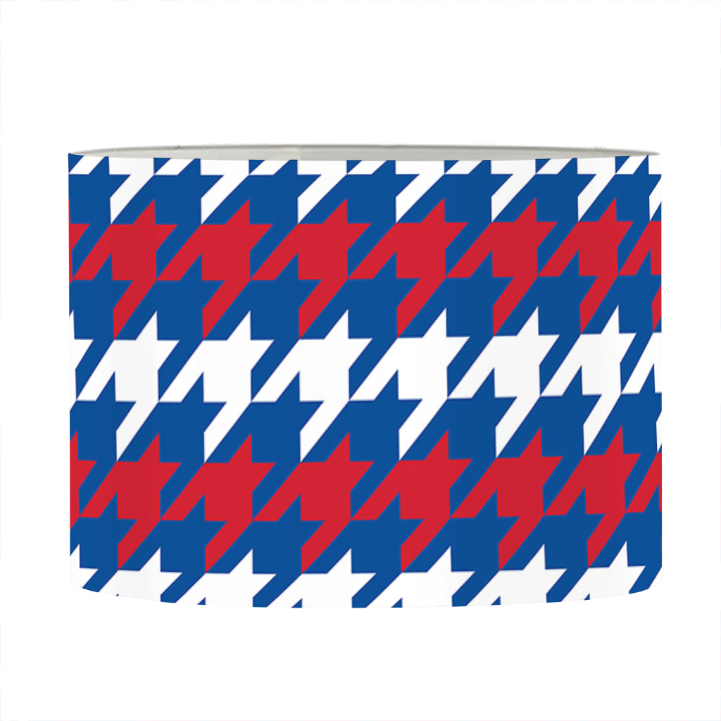 American Houndstooth Pattern Print Drum Lamp Shade
