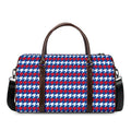 American Houndstooth Pattern Print Duffel Bag