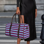 American Houndstooth Pattern Print Duffle Bag
