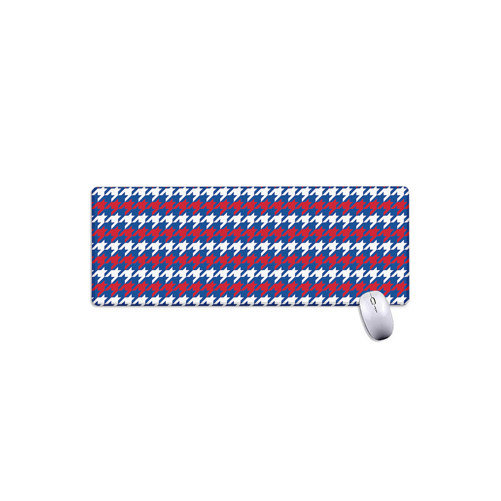 American Houndstooth Pattern Print Extended Mouse Pad