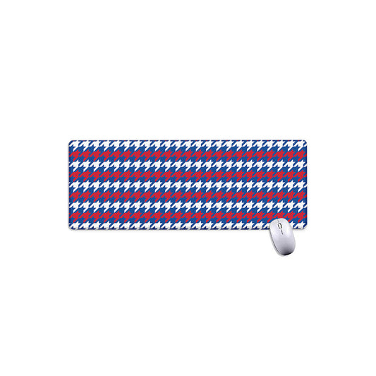 American Houndstooth Pattern Print Extended Mouse Pad