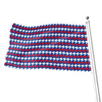 American Houndstooth Pattern Print Flag