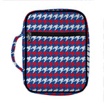 American Houndstooth Pattern Print Front Pocket Bible Bag
