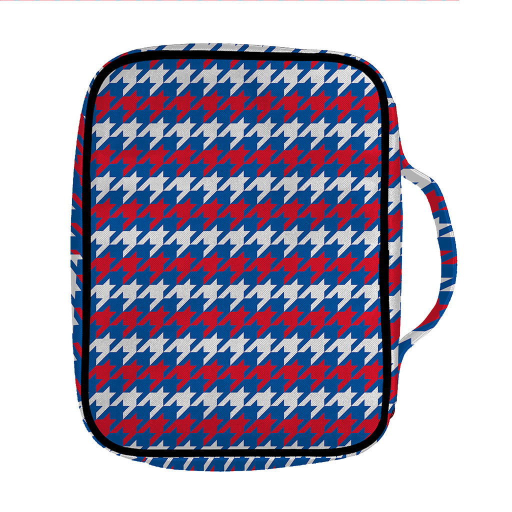 American Houndstooth Pattern Print Front Pocket Bible Bag