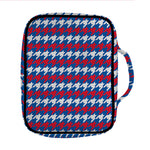 American Houndstooth Pattern Print Front Pocket Bible Bag