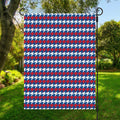 American Houndstooth Pattern Print Garden Flag