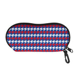 American Houndstooth Pattern Print Glasses Case