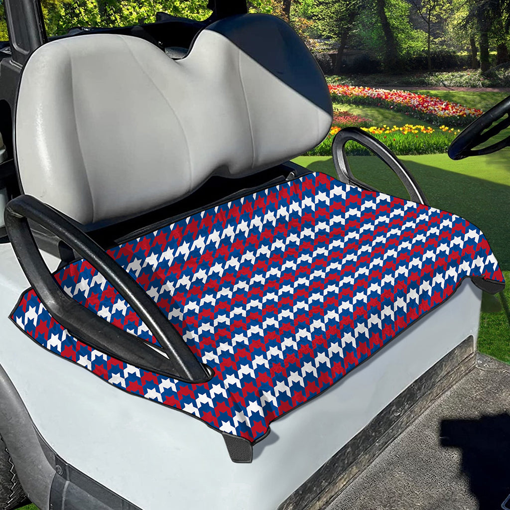 American Houndstooth Pattern Print Golf Cart Seat Cover