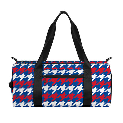American Houndstooth Pattern Print Gym Bag