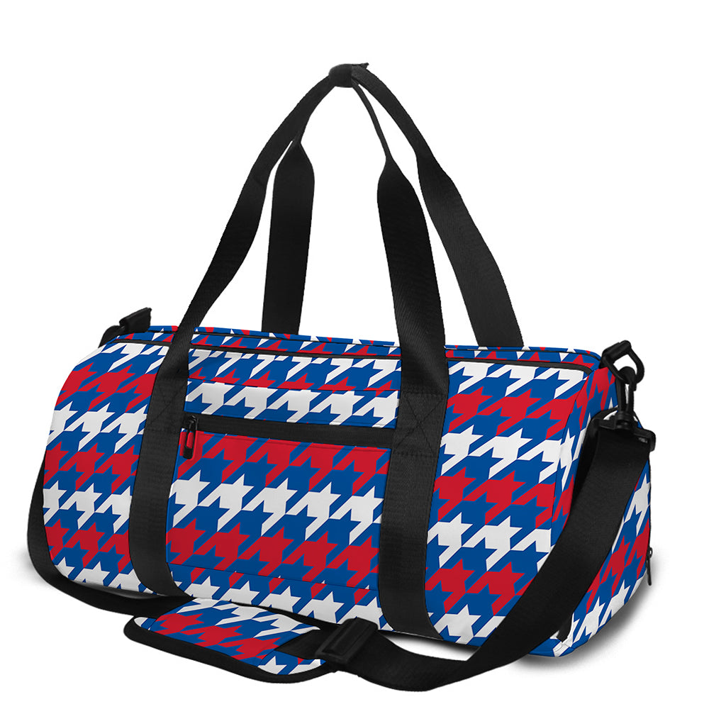 American Houndstooth Pattern Print Gym Bag