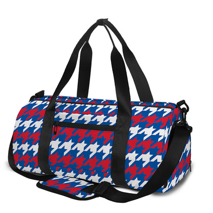 American Houndstooth Pattern Print Gym Bag