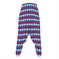 American Houndstooth Pattern Print Hammer Pants