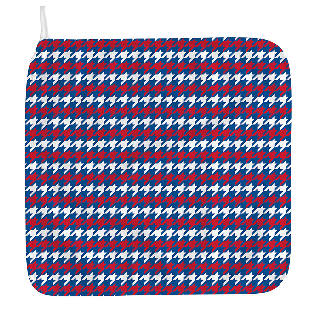 American Houndstooth Pattern Print Hand Towel