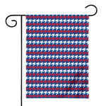 American Houndstooth Pattern Print House Flag