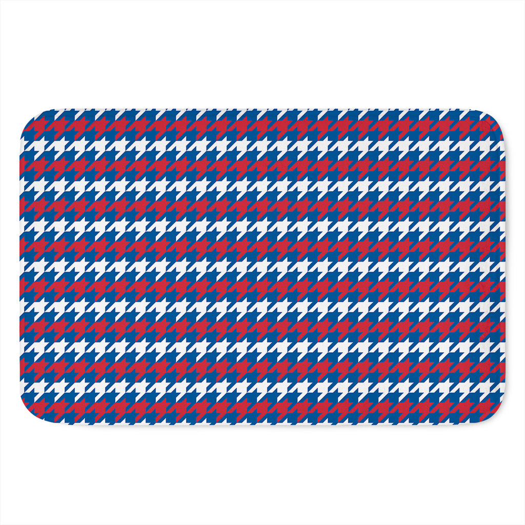 American Houndstooth Pattern Print Indoor Door Mat