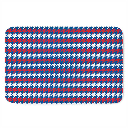 American Houndstooth Pattern Print Indoor Door Mat
