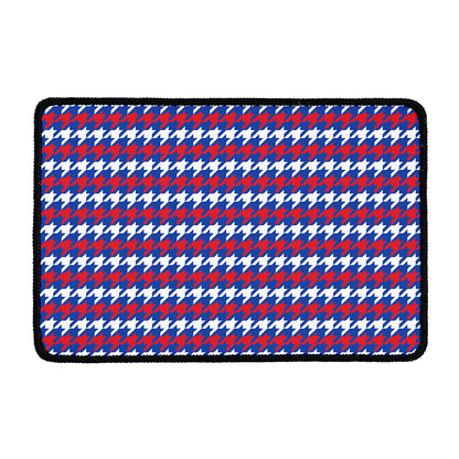 American Houndstooth Pattern Print Kitchen Mat