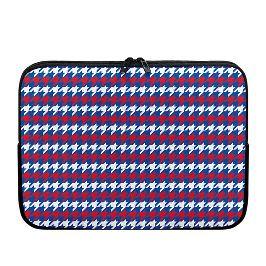 American Houndstooth Pattern Print Laptop Sleeve