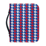American Houndstooth Pattern Print Leather Bible Cover