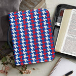 American Houndstooth Pattern Print Leather Bible Cover
