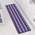 American Houndstooth Pattern Print Long Kitchen Mat