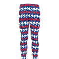 American Houndstooth Pattern Print Men's Leggings