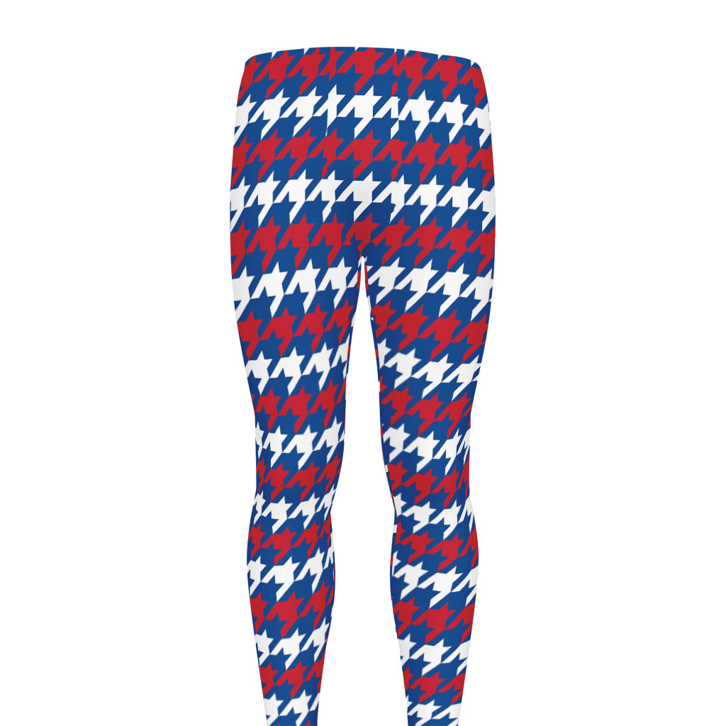 American Houndstooth Pattern Print Men's leggings