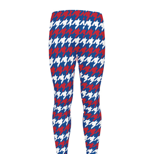 American Houndstooth Pattern Print Men's leggings