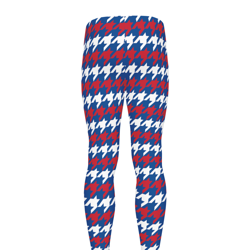 American Houndstooth Pattern Print Men's leggings