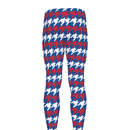American Houndstooth Pattern Print Men's leggings