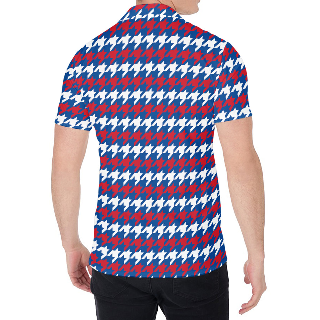 American Houndstooth Pattern Print Men's Shirt