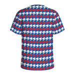 American Houndstooth Pattern Print Men's Sports T-Shirt