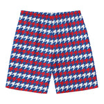 American Houndstooth Pattern Print Men's Swim Trunks