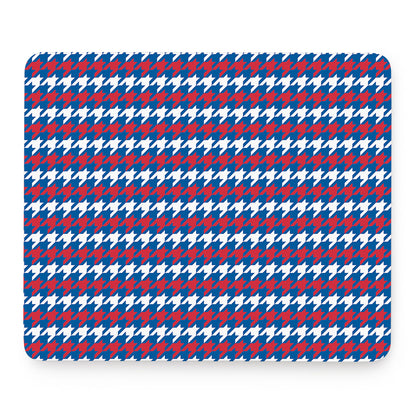 American Houndstooth Pattern Print Mouse Pad