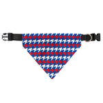 American Houndstooth Pattern Print Over The Collar Dog Bandana