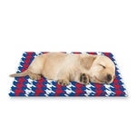 American Houndstooth Pattern Print Pet Cooling Mat Cover