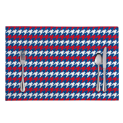 American Houndstooth Pattern Print Placemat