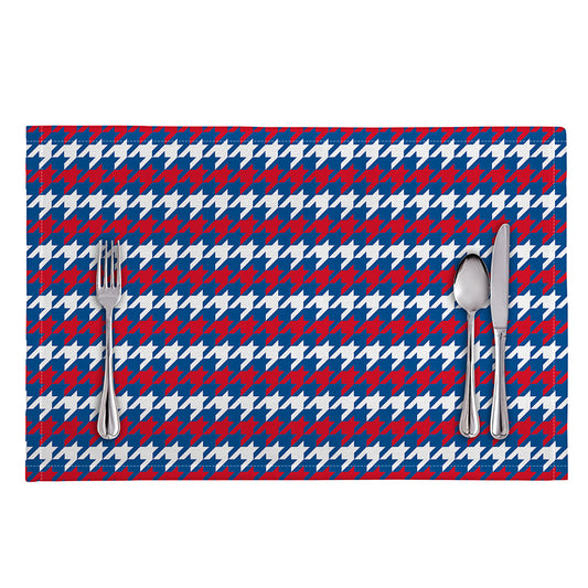 American Houndstooth Pattern Print Placemat