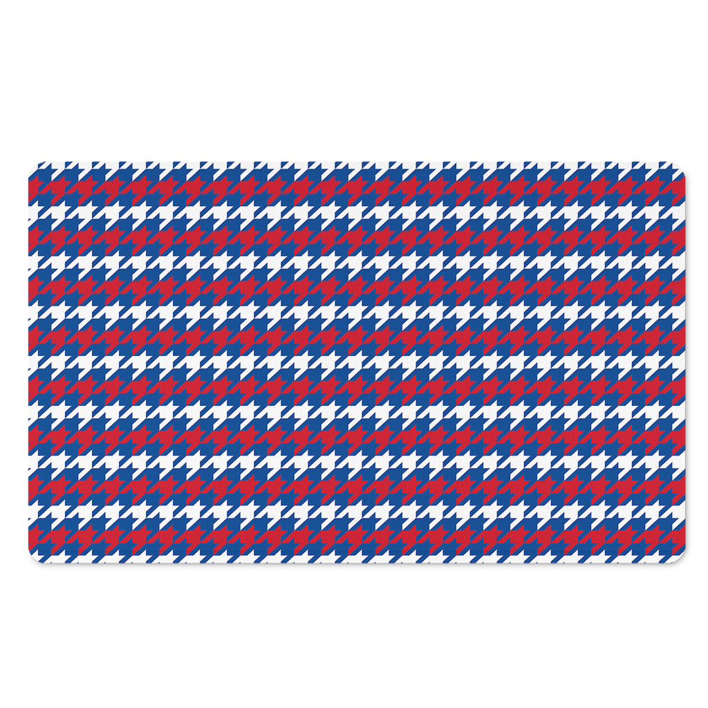 American Houndstooth Pattern Print Polyester Doormat