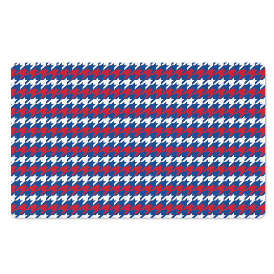 American Houndstooth Pattern Print Polyester Doormat